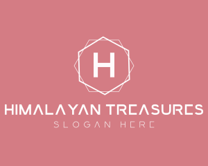 Minimalist Boutique Hexagon logo design