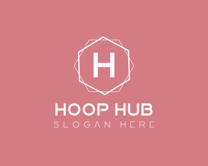 Minimalist Boutique Hexagon logo design