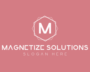 Minimalist Boutique Hexagon logo design