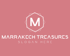 Minimalist Boutique Hexagon logo design