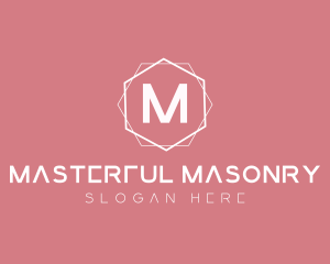 Minimalist Boutique Hexagon logo design