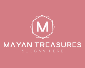 Minimalist Boutique Hexagon logo design