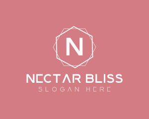 Minimalist Boutique Hexagon logo design