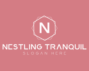 Minimalist Boutique Hexagon logo design