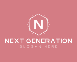 Minimalist Boutique Hexagon logo design