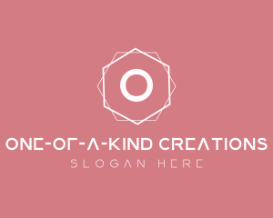 Minimalist Boutique Hexagon logo design