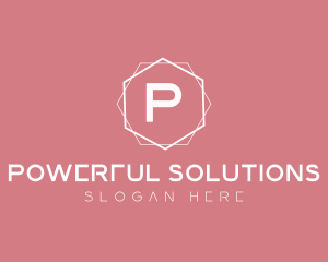 Minimalist Boutique Hexagon logo design