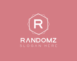 Minimalist Boutique Hexagon logo design