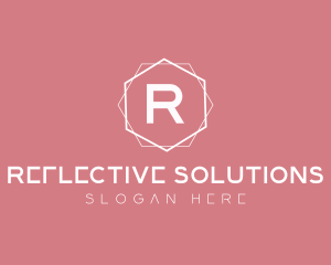 Minimalist Boutique Hexagon logo design