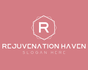 Minimalist Boutique Hexagon logo design