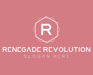 Minimalist Boutique Hexagon logo design