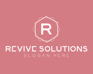 Minimalist Boutique Hexagon logo design