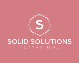 Minimalist Boutique Hexagon logo design