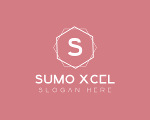 Minimalist Boutique Hexagon logo design