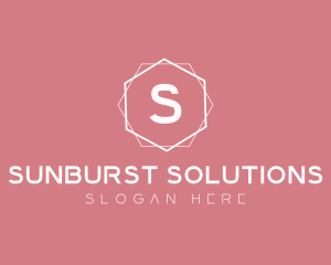 Minimalist Boutique Hexagon logo design