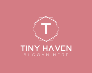 Minimalist Boutique Hexagon logo design