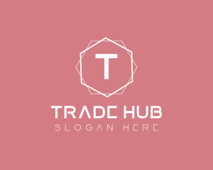 Minimalist Boutique Hexagon logo design