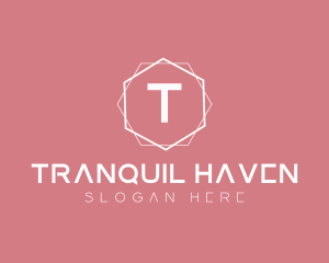 Minimalist Boutique Hexagon logo design