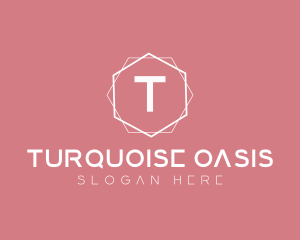 Minimalist Boutique Hexagon logo design