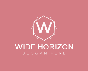 Minimalist Boutique Hexagon logo design