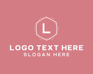 Minimalist Boutique Hexagon logo