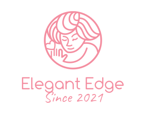 Pink Women Wellness  logo design