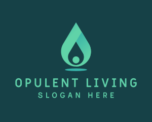 Aqua Water Drop Logo