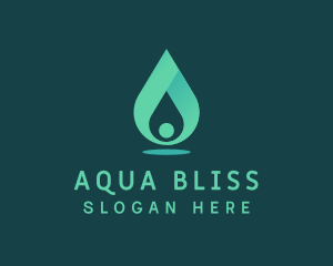 Aqua Water Drop logo design