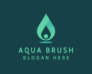 Aqua Water Drop logo design