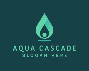 Aqua Water Drop logo design