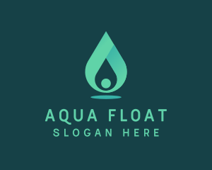 Aqua Water Drop logo design