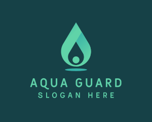 Aqua Water Drop logo design