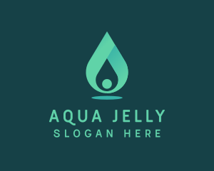 Aqua Water Drop logo design