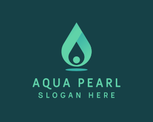 Aqua Water Drop logo design