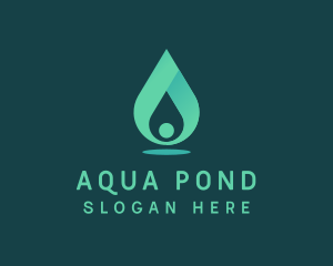 Aqua Water Drop logo design