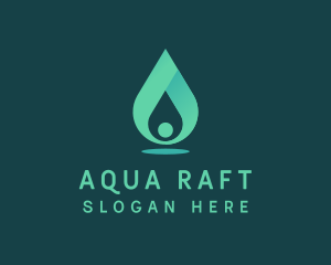 Aqua Water Drop logo design