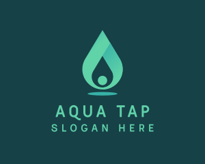 Aqua Water Drop logo design