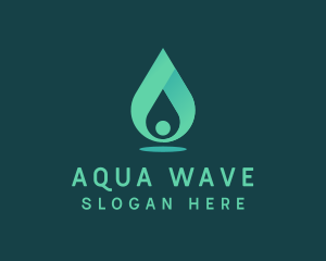 Aqua Water Drop logo