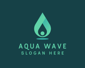 Aqua Water Drop logo design