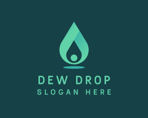 Aqua Water Drop logo design