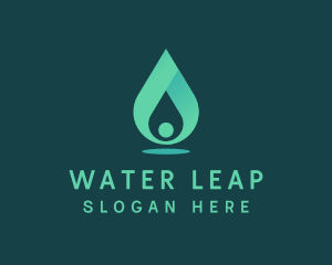 Aqua Water Drop logo design