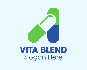 Medical Vitamin Pill logo design