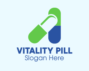 Medical Vitamin Pill logo design