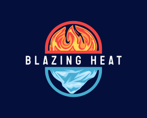 Hvac Heat Cold Refrigeration logo design