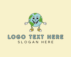 Earth Environmental Globe Logo