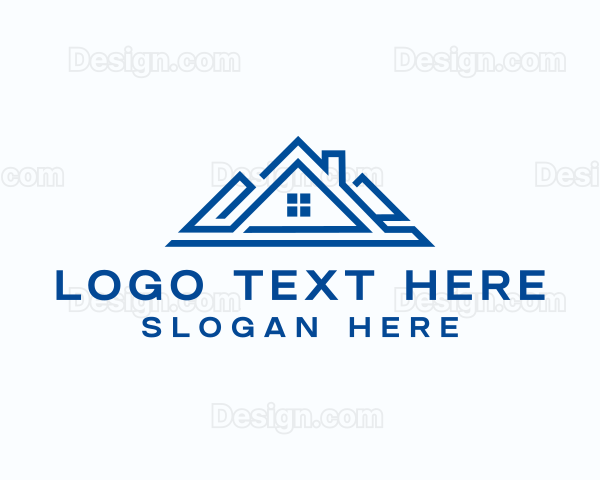 Geometric Roof Architecture Logo