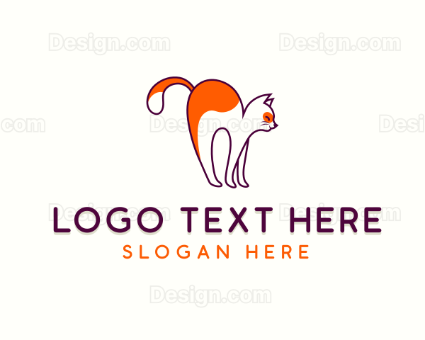 Cute Cat Vet Logo