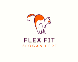 Cute Cat Vet logo design