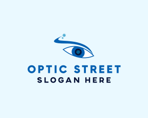 Snowflake Optic Eye  logo design