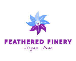 Flower Feather Garden logo design